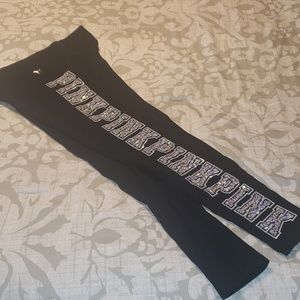 PINK bling Yoga Leggings